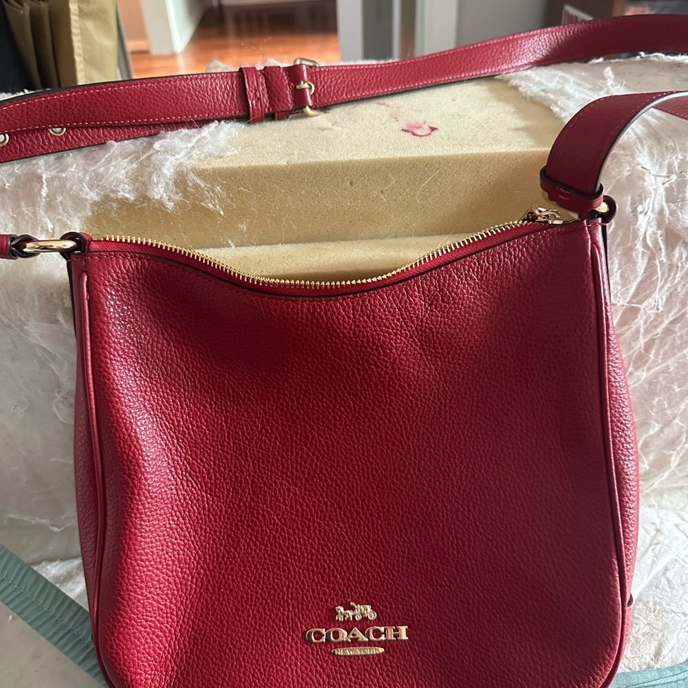 Coach Ellie File handbag red
